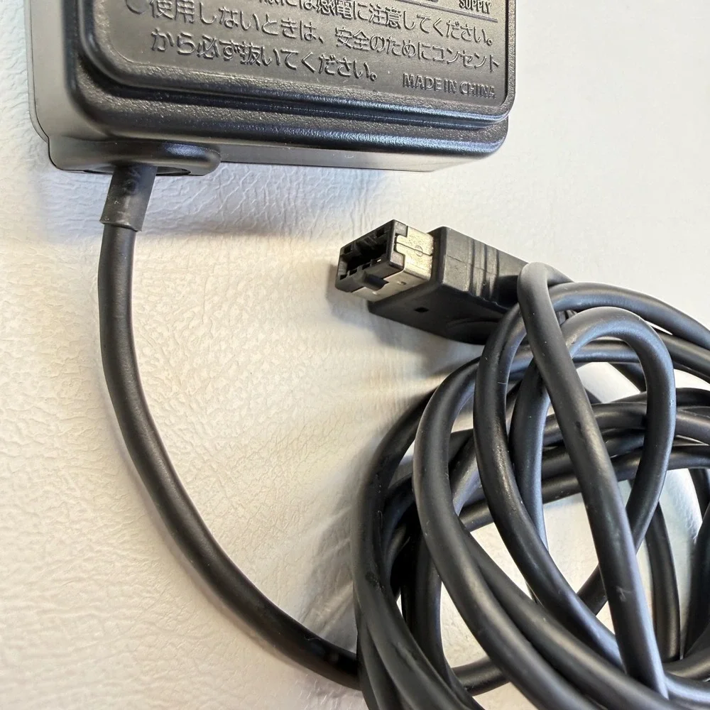 Nintendo Game Boy Advance SP AC Adapter Charger AGS-002 OEM Black
